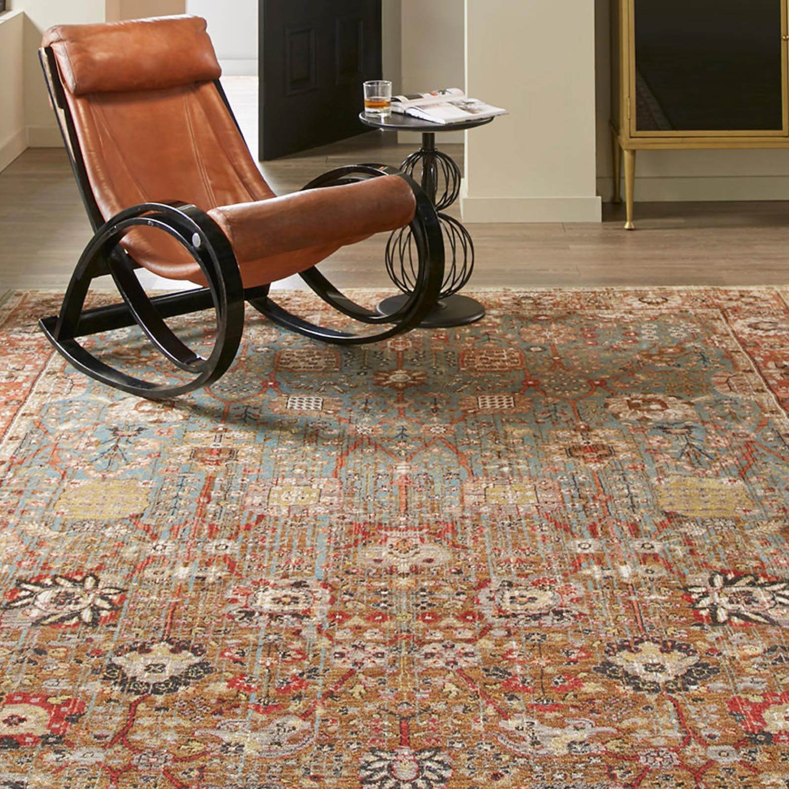 Armchair on area rug | Big Bob's Flooring Outlet